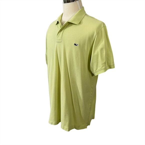 Vineyard Vines by Shep & Ian Golf Polo Shirt Pale Green Whale Logo Size XL - Picture 2 of 7
